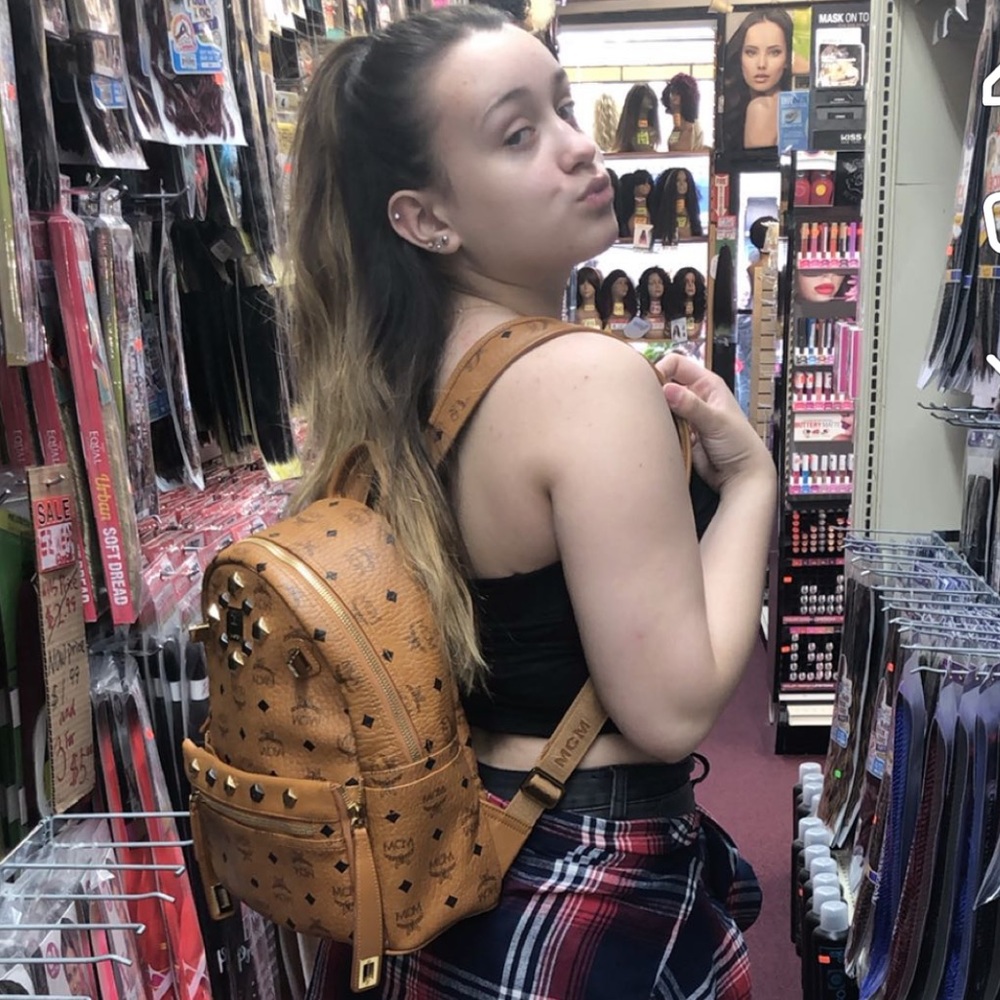 Studed Mcm Backpack - image 1